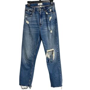 Abercrombie & Fitch Curve Love The Ankle Straight Ultra High Rise Jeans 27